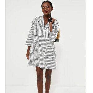 TUCKERNUCK Women's French Blue Stripe Sloane Dress Size XL In Navy Stripe